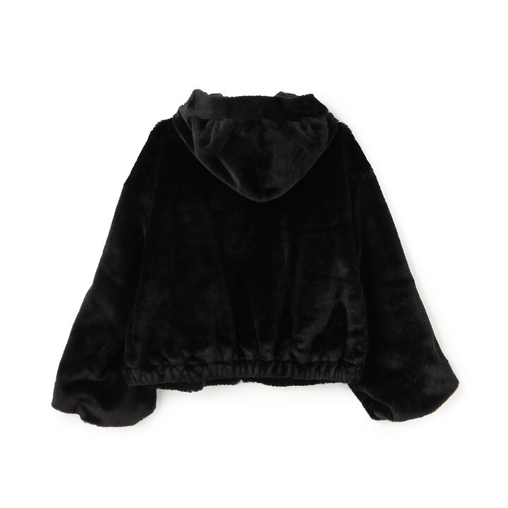 [milky coast] Cat Ear Fur Hoodie,Ivory, medium image number 17