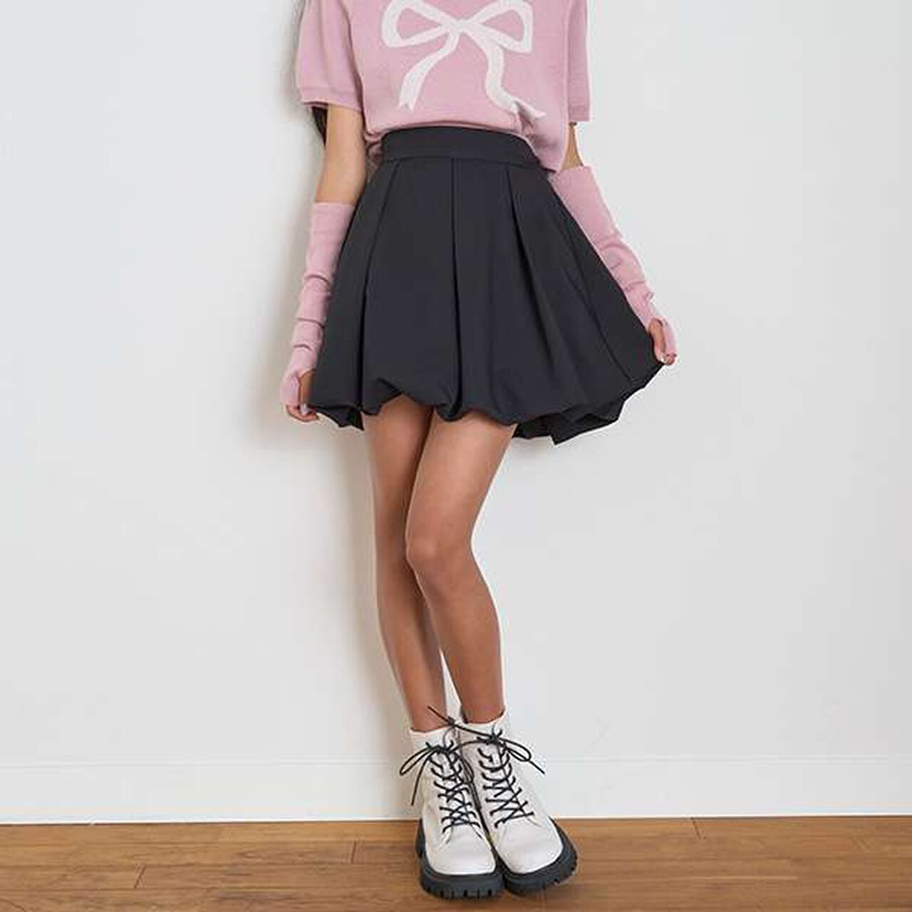 [DHOLIC] Balloon Skirt Pants,Gray, large image number 21