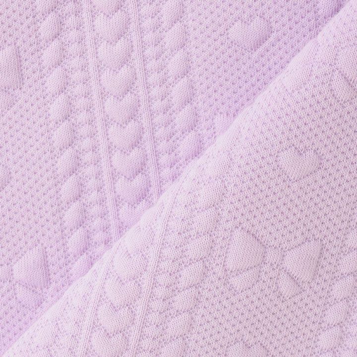 Ballet Scallop Trim Front-Opening Jacquard One-Piece Dress,Lavender, medium image number 7