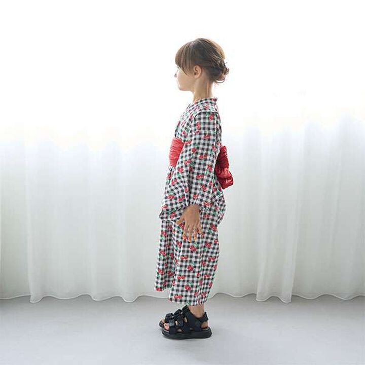 Easy-to-Wear One-Piece Yukata,Cream, medium image number 9