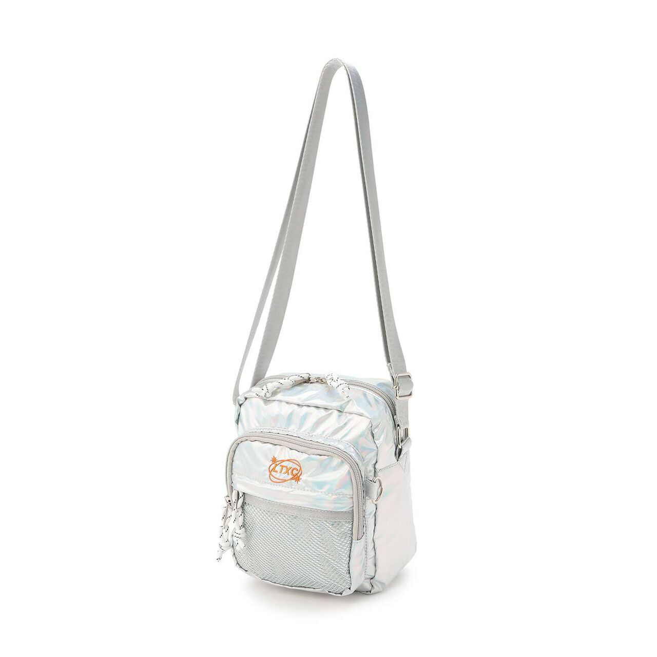 [LTXC] Easy Mesh Pocket Mini Shoulder Bag,Silver, large image number 5
