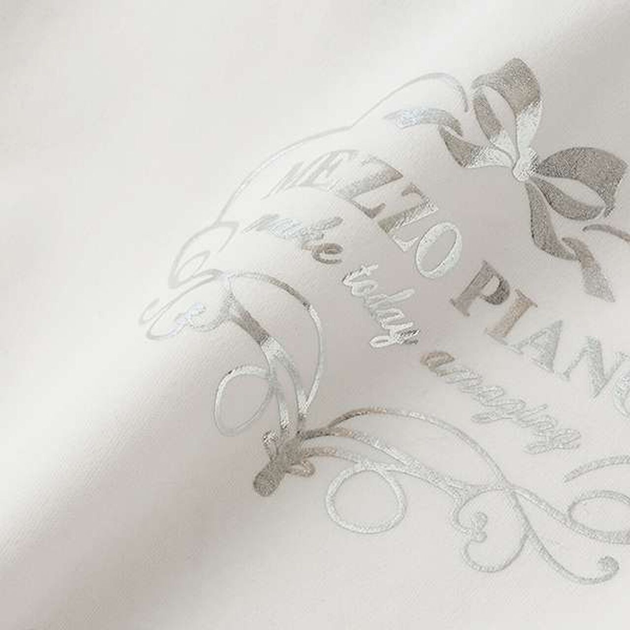 Sailor Collar Knit Vest & Long-Sleeve Tee Set,Off white, large image number 2