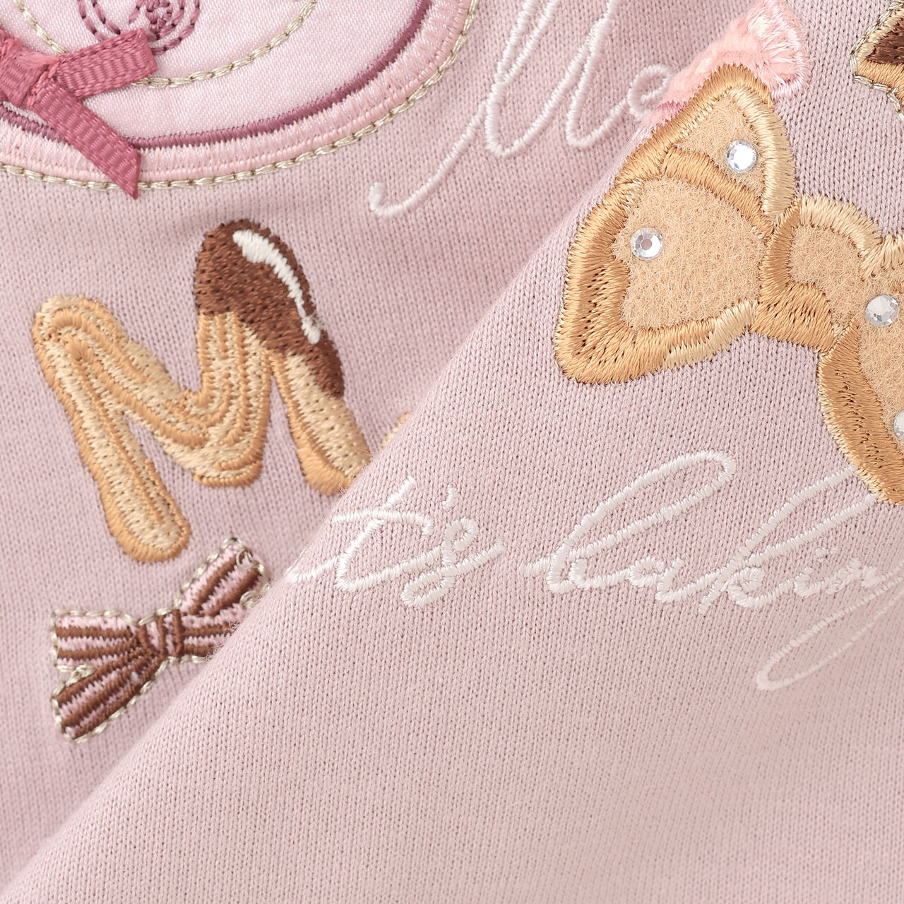 [Popular Item Restocked] [Not Available at Physical Stores] Caf&eacute; Appliqu&eacute; Embroidery Scalloped Hem Long-Sleeve T-Shirt,Ivory, large image number 5