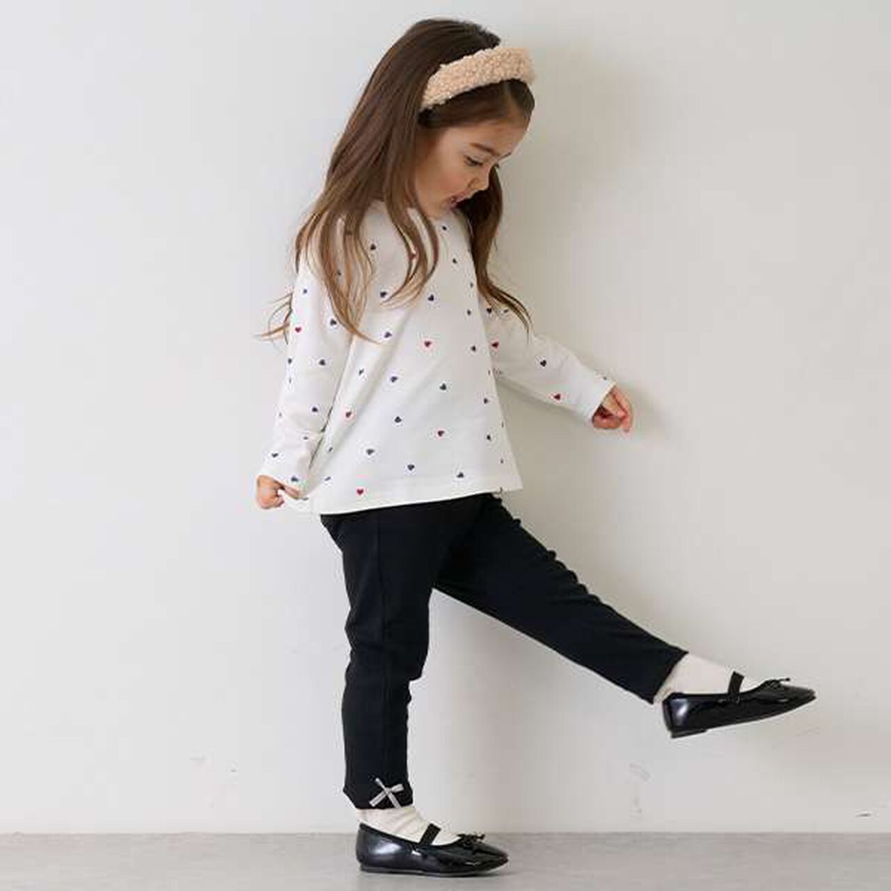 10-Length Girls' Leggings,Pearl white, large image number 12