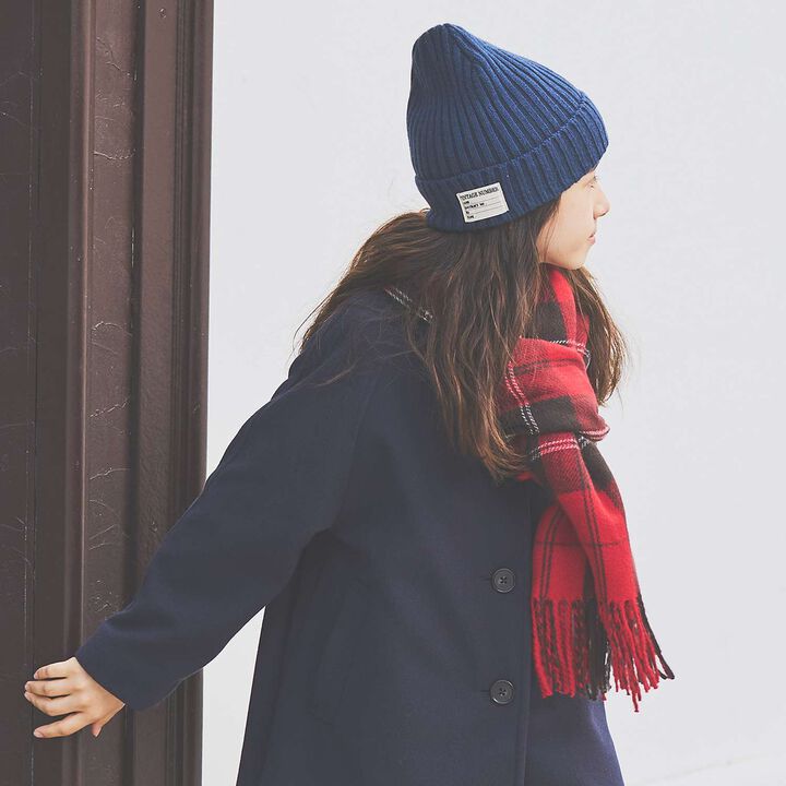 [Static-Free] Cashmere Touch Checkered Scarf,, medium