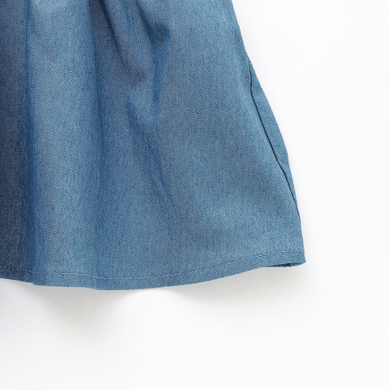 [Chikawa] Embroidered Peplum Blouse,Sax blue, large image number 11