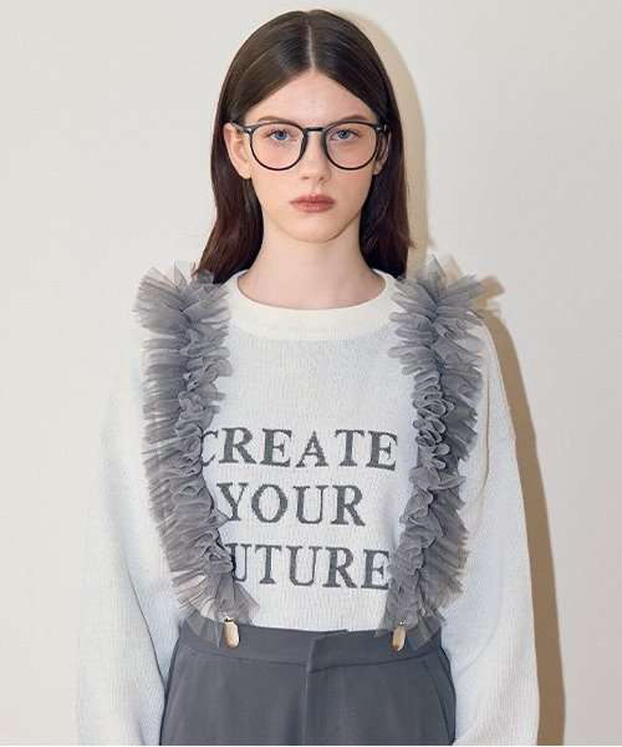 Tulle Suspender,Ivory, large image number 10