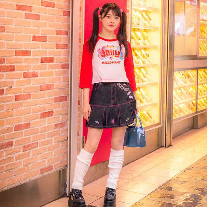 Reissued ♪ Color-Blocked 3/4 Sleeve Raglan T-Shirt,Red, medium image number 11