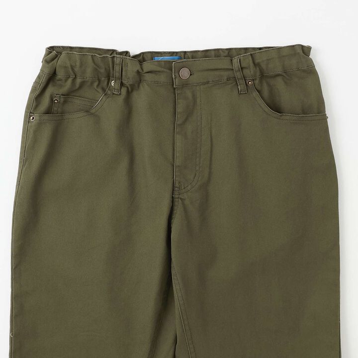 Cotton-Poly Stretch Twill Slim Pants,Khaki, medium image number 2