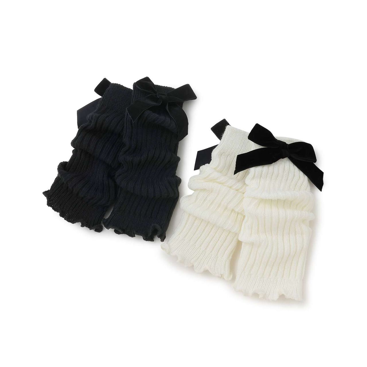 Ribbon-Accent Loose Socks [Kids Girls Children's Clothing],Off white, large image number 4