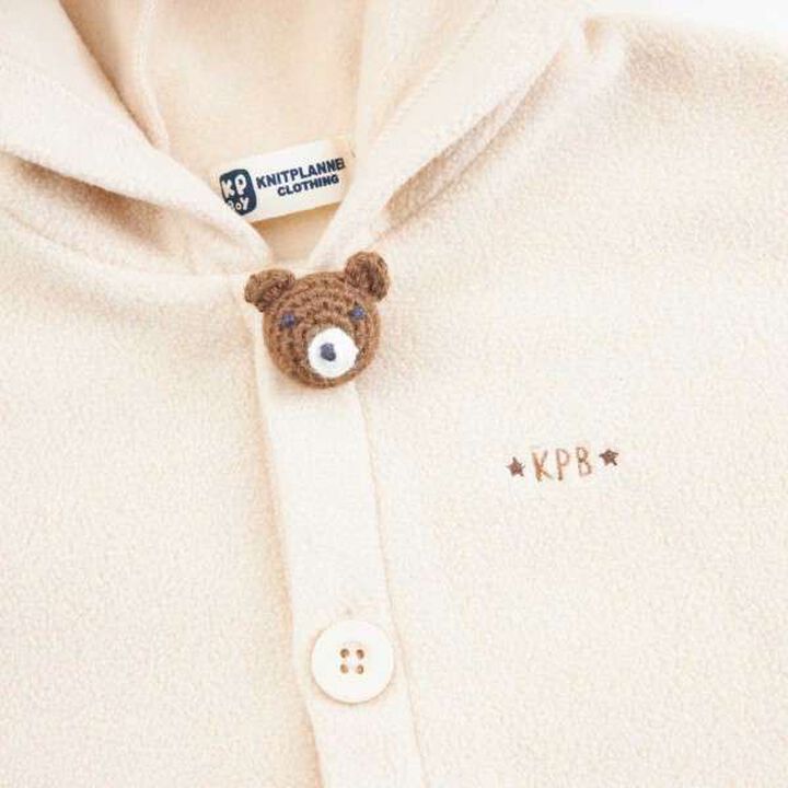 KPBOY Bear Crochet Fleece Cape,Beige, medium image number 5