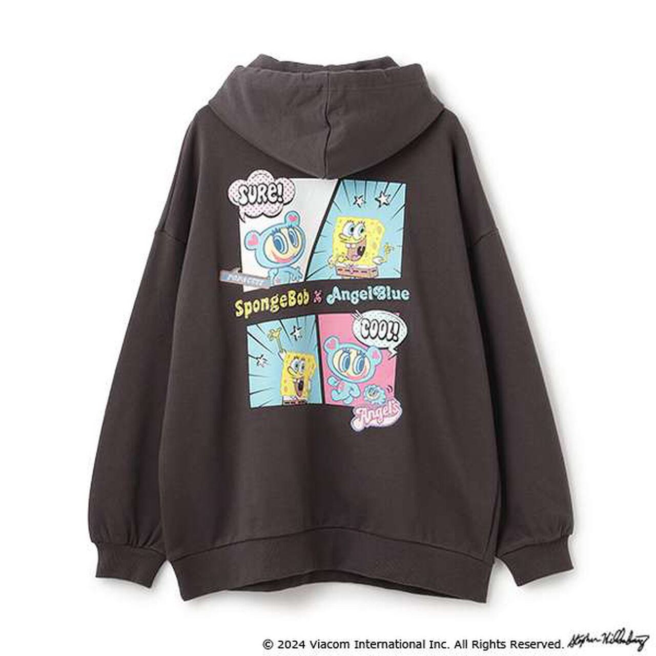 SpongeBob Angel Blue Hoodie,Off white, large image number 16