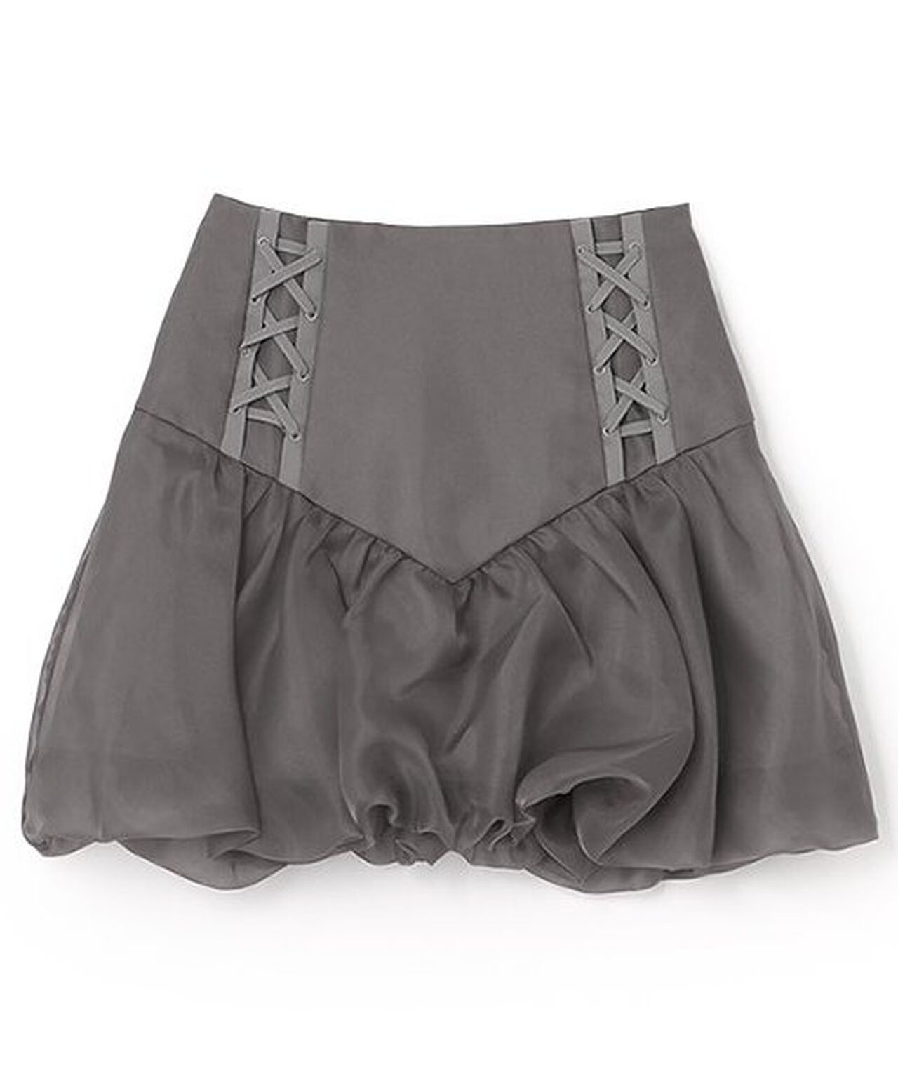 Sheer Balloon Skirt,Off white, large image number 5