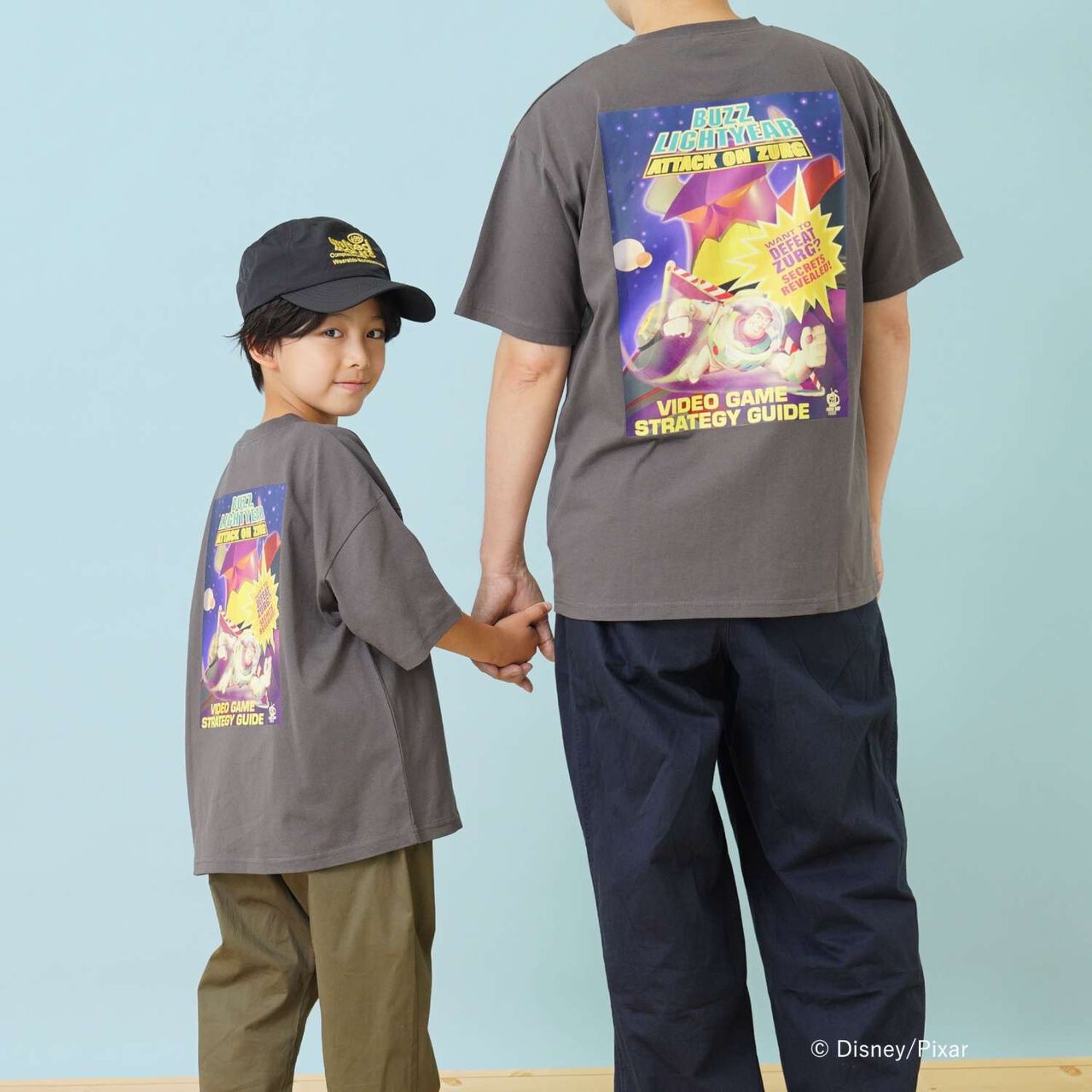 [DISNEY/PIXAR/TOY STORY] DAD玩具總動員/巴斯光年短袖T恤,炭灰色, large image number 3