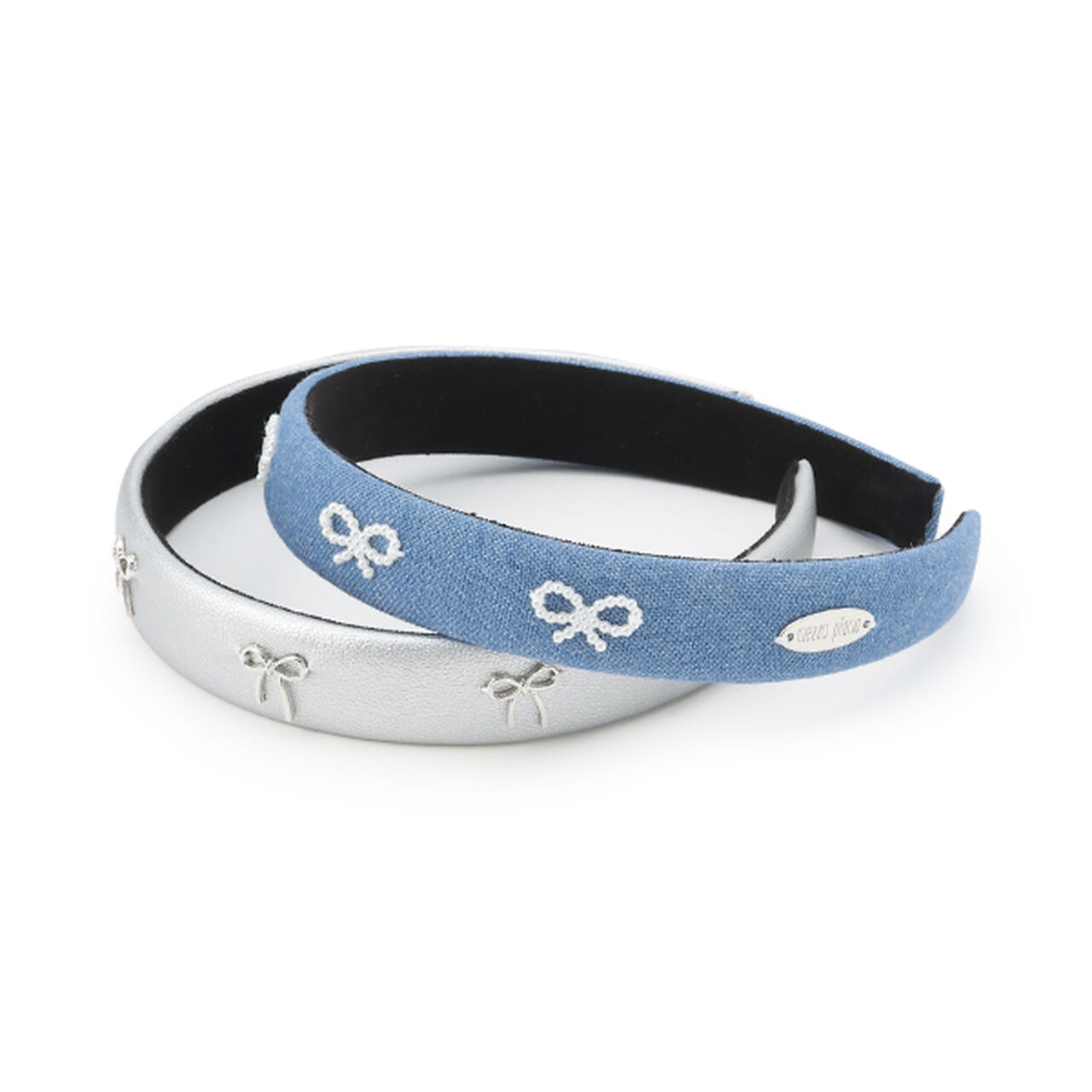 Ribbon Parts Puffy Headband,Blue, large image number 10