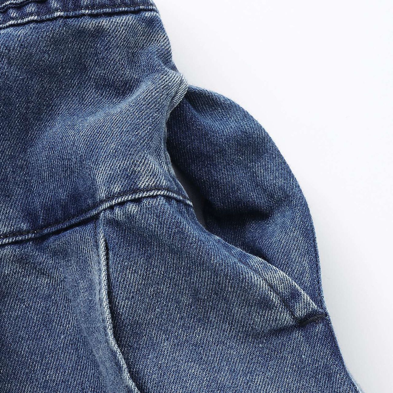 Pleated Skirt with Belt & Inner Pants Set,Blue, large image number 5