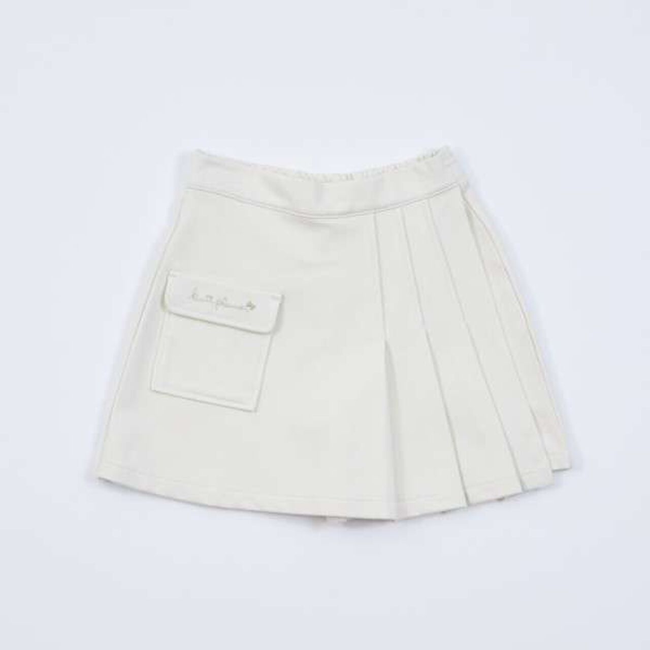 KP Knit Twill Pleated Wrap Pants [100-140],Black, large image number 1