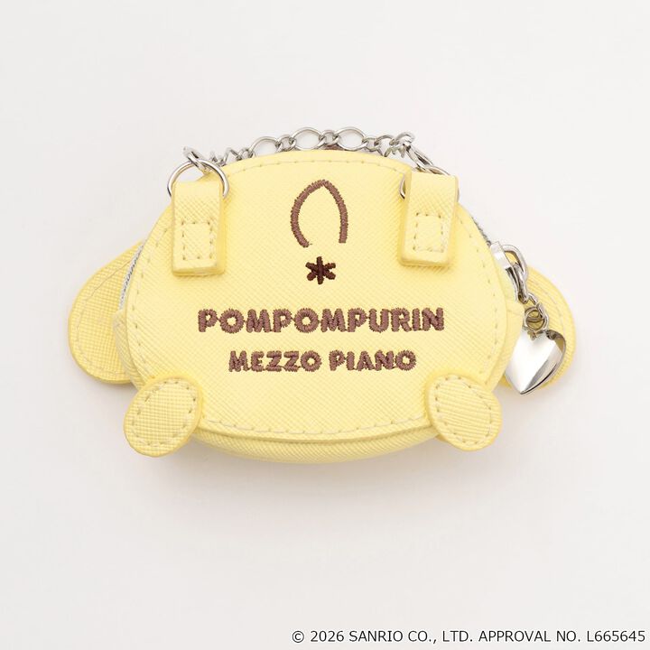 [Pompompurin] Pouch Check Pleated Skirt-Pants,Yellow, medium image number 9
