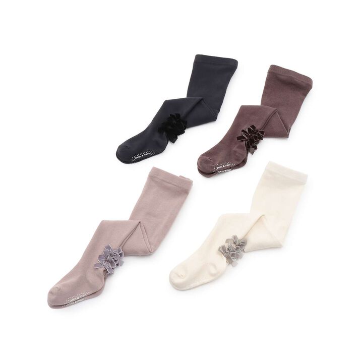 Petite Ribbon Tie Tights,Charcoal gray, medium image number 6