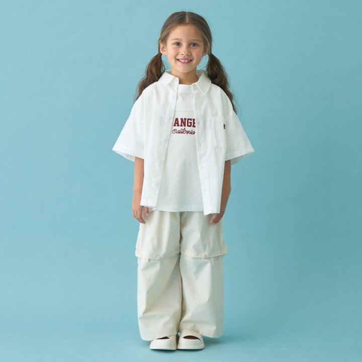 [Coordinatable Setup] Oversized Silhouette Assorted Short-Sleeve Shirt,Blue, medium image number 1