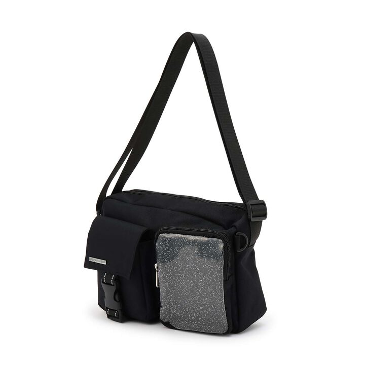 [LTXC] Clear Lame Pocket Shoulder Bag,Black, medium image number 7