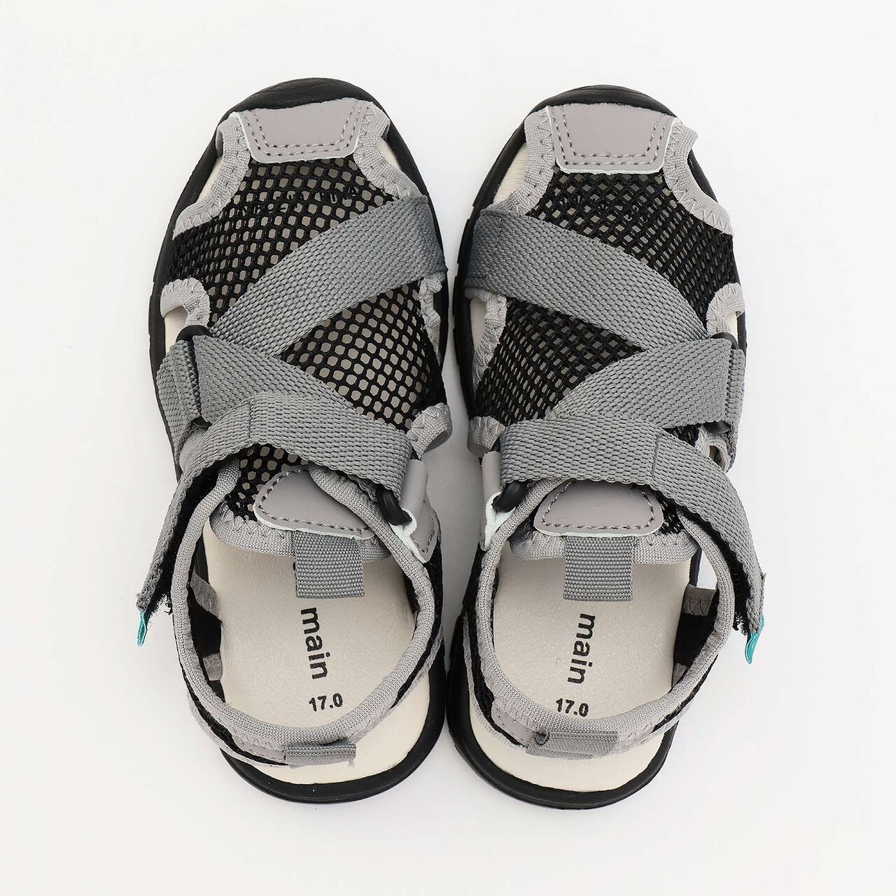 Guard Tape Sandals,Black, large image number 3