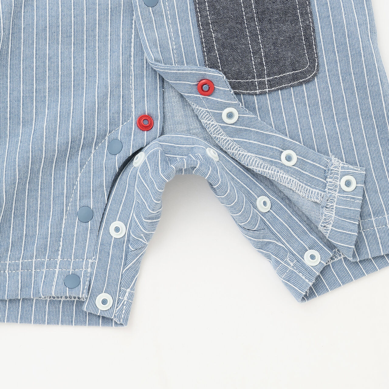 Dinosaur Short-Sleeve Overall Romper,Top gray, large image number 6