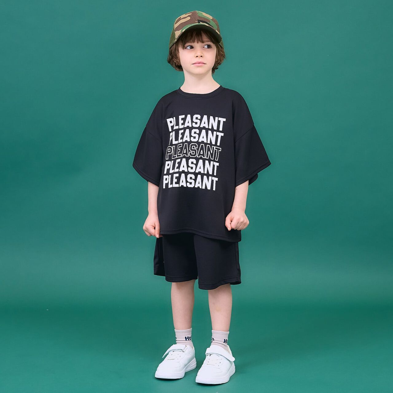 [Quick Dry UV] Mesh Half Pants [MNCM] Kids' Clothing for Boys & Girls,Black, large image number 0