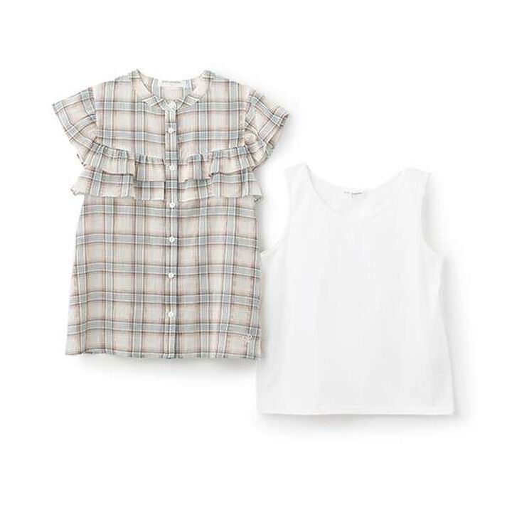 Frill Blouse,White, medium image number 4