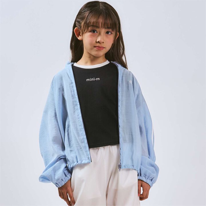 [UV Protection] [Cooling Solution] Sheer Bomber Jacket,Sax blue, medium image number 0