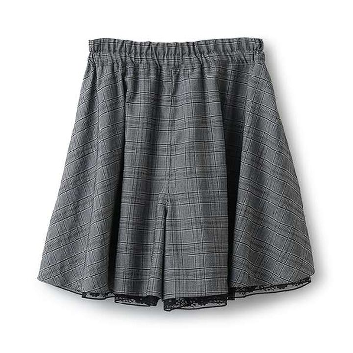 Lace Hem Culottes,Off white, medium image number 1