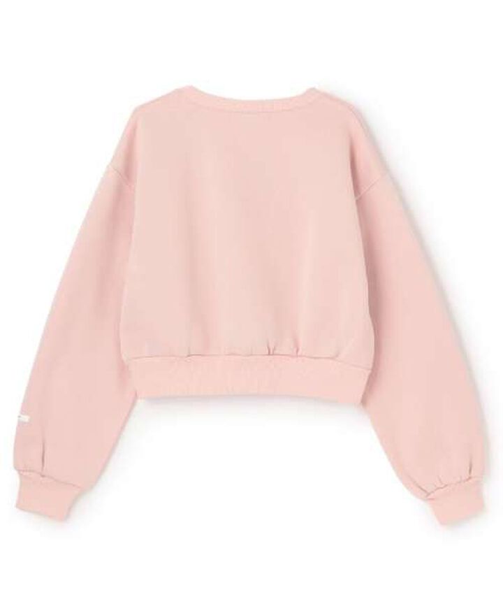 Lace Logo Sweatshirt [Korean Fashion],Navy, medium image number 4