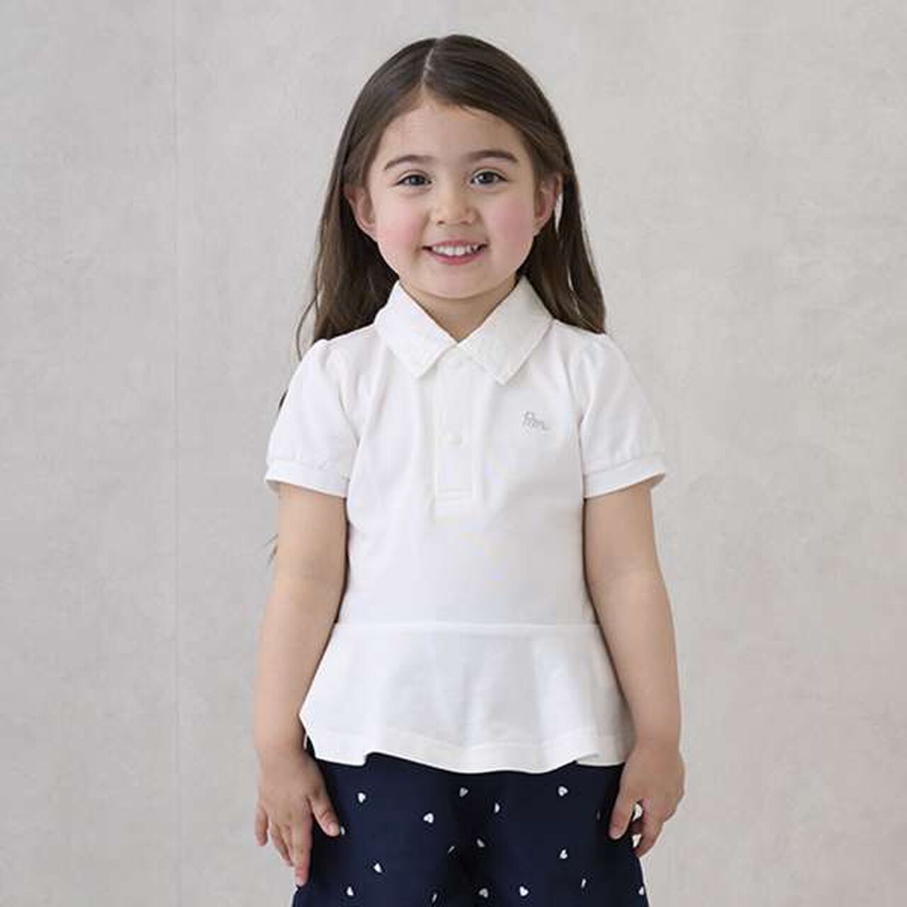 [Link] Peplum Polo Shirt,Light pink, large image number 16