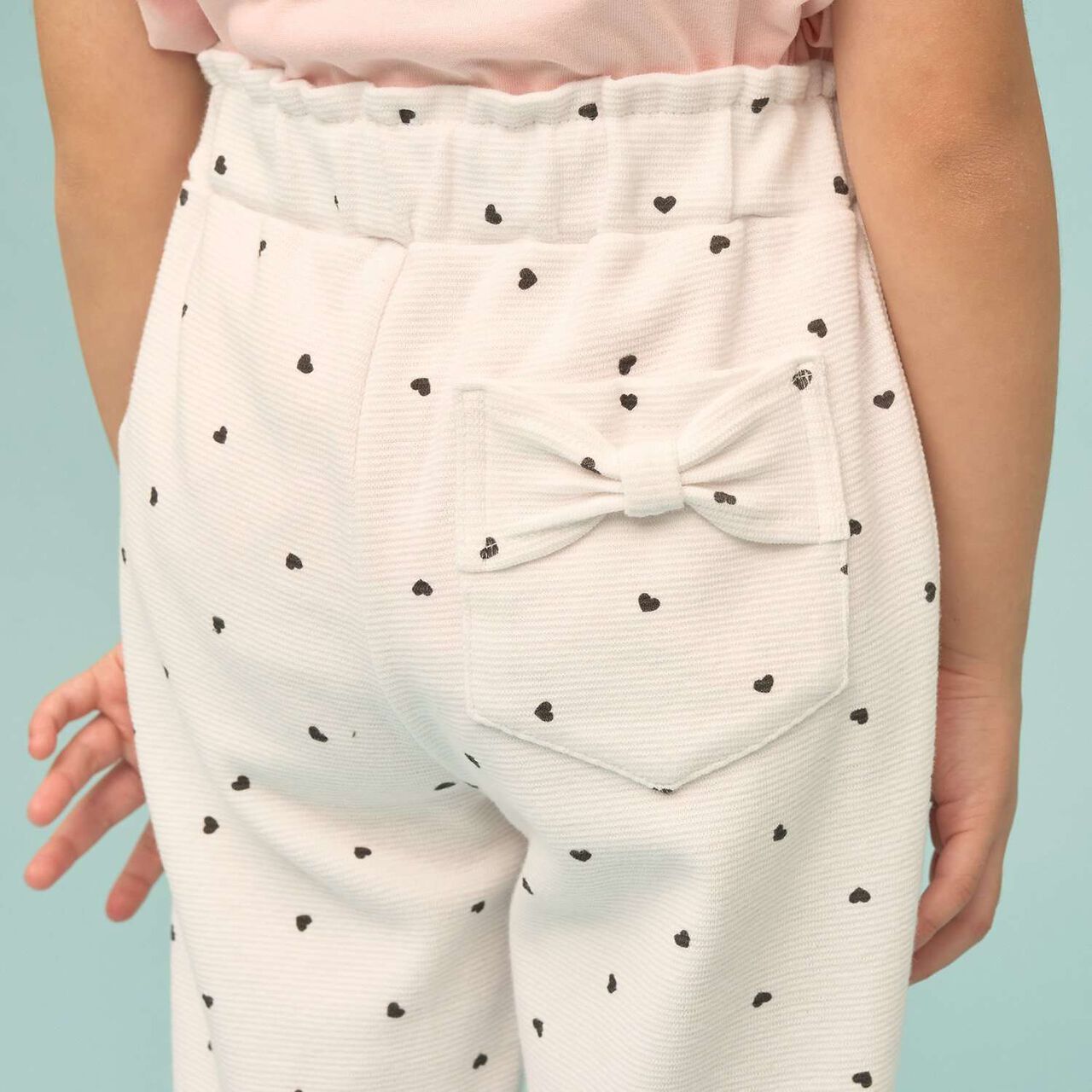 Tomo Pants [Anti-Stain, Quick-Dry] Ribbon Straight Pants,Ivory, large image number 38