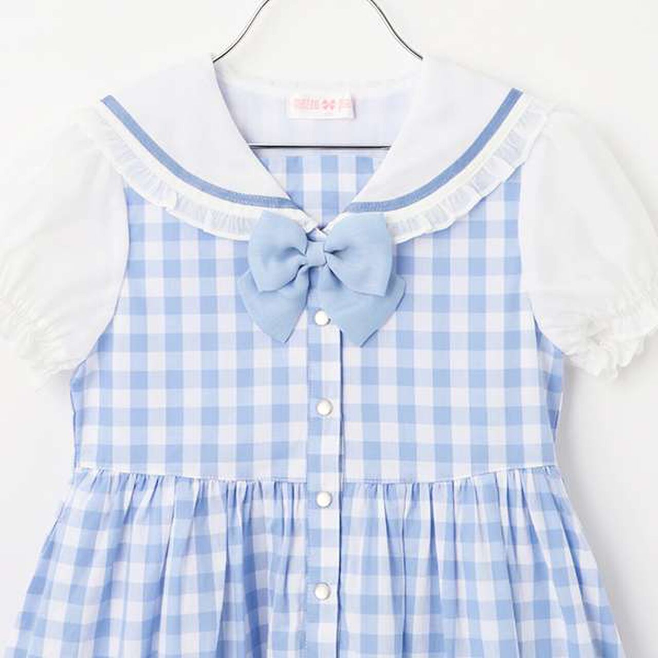 [My Melody & Cinnamoroll] Sailor One-Piece Dress,Sax blue, large image number 11