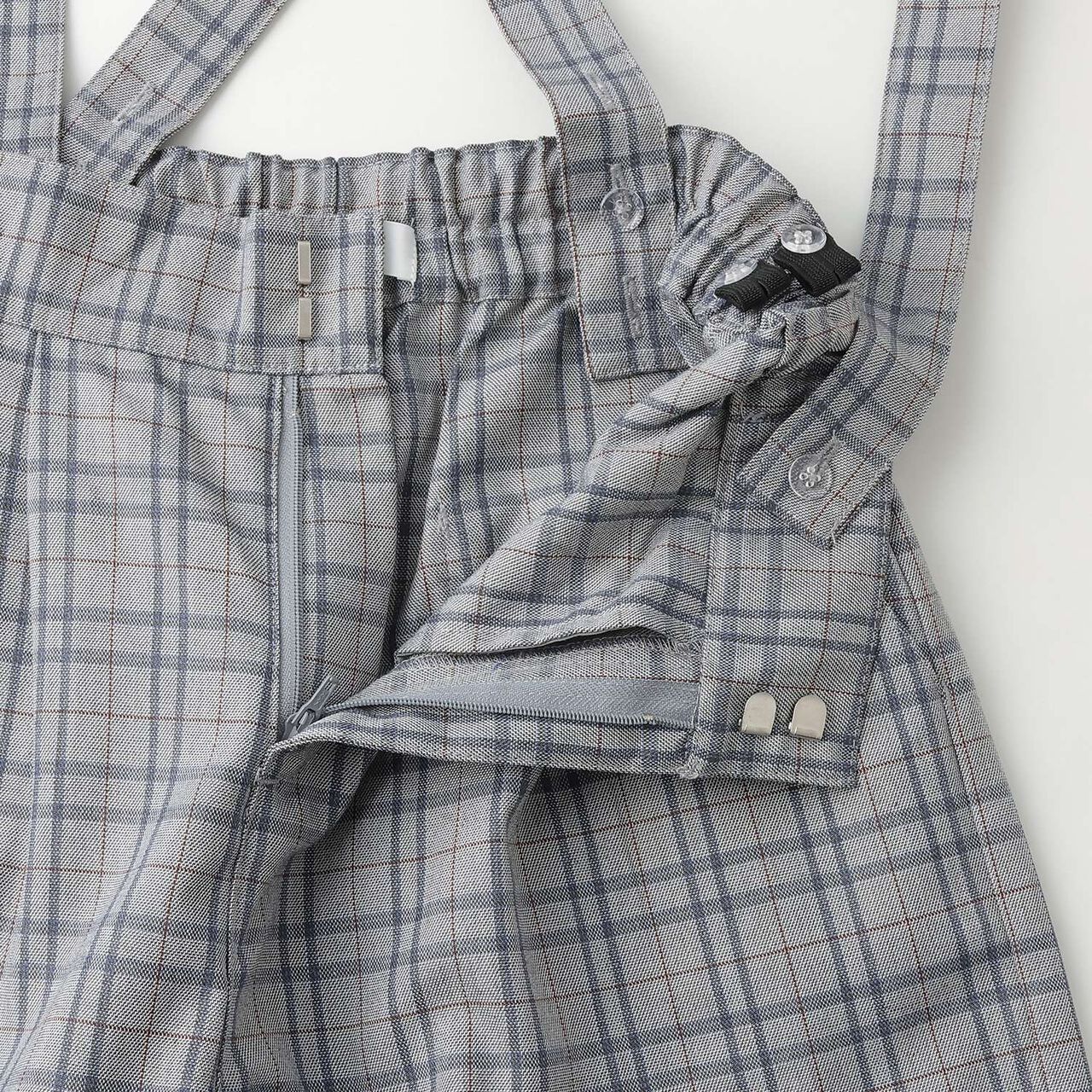 Suspender Wide Pants,Gray, large image number 5