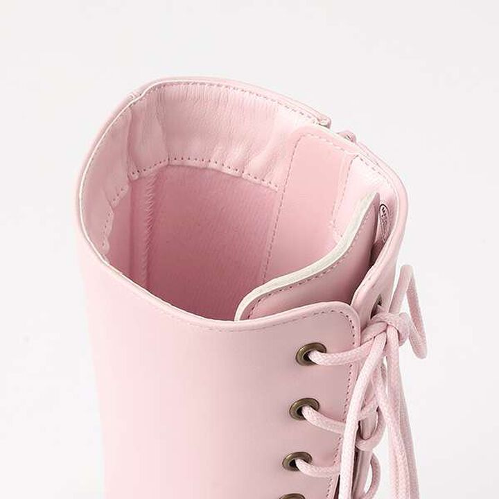 Lace-Up Back Long Boots,Black, medium image number 8