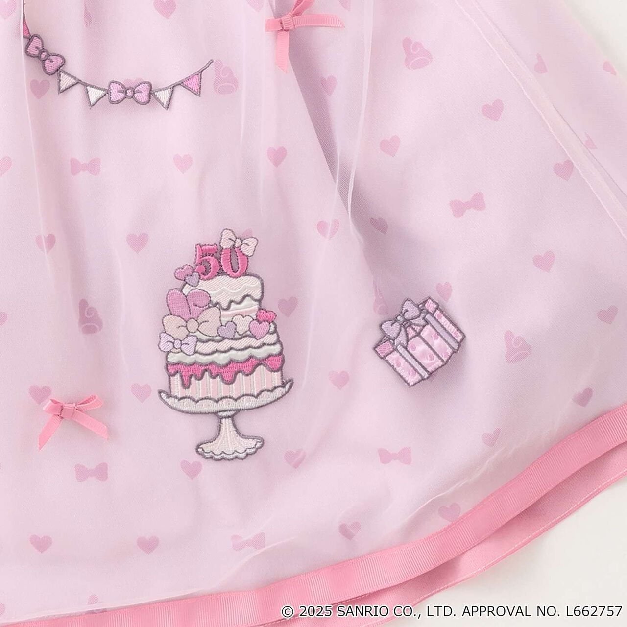 My Melody / Kuromi Ribbed T-Shirt & One-Piece Dress Set,Pink, large image number 6