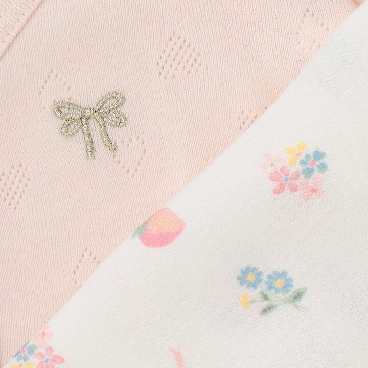 [Weak Acidity] Combi Bodysuit,Salmon pink, medium image number 12