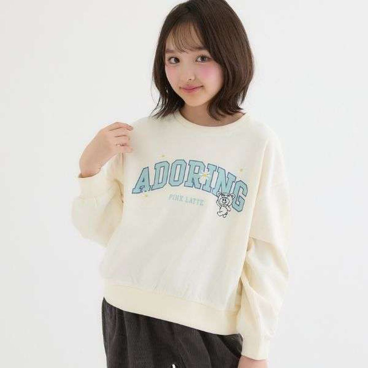 [Favi Baby] 100% Cotton College Fleece Sweatshirt,Mint, large image number 9