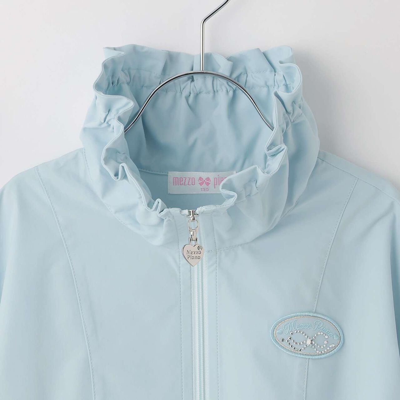 Lace Sleeve Bomber Jacket [Water-Repellent Finish],Pink, large image number 7