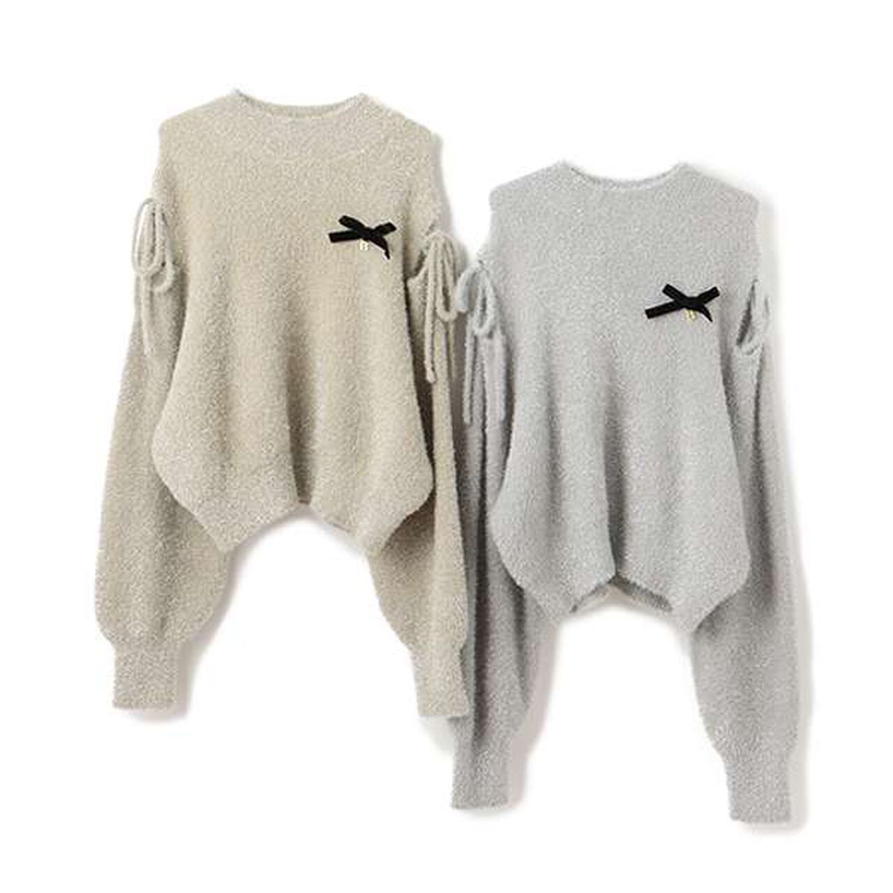 Shoulder Sparkle Knitwear,Off white, large image number 11