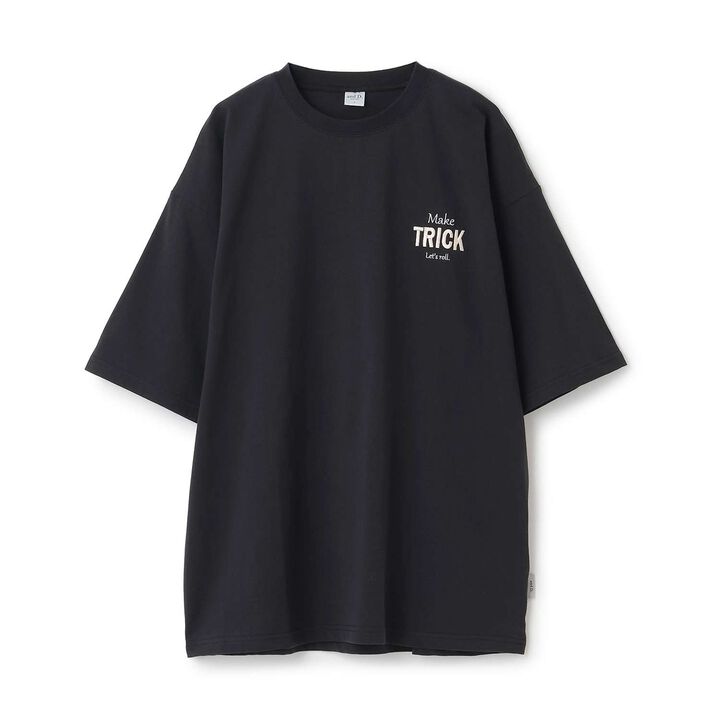 [Parent-Child Matching] DAD Back Logo Embroidered Oversized Short Sleeve T-Shirt,Black, medium image number 2