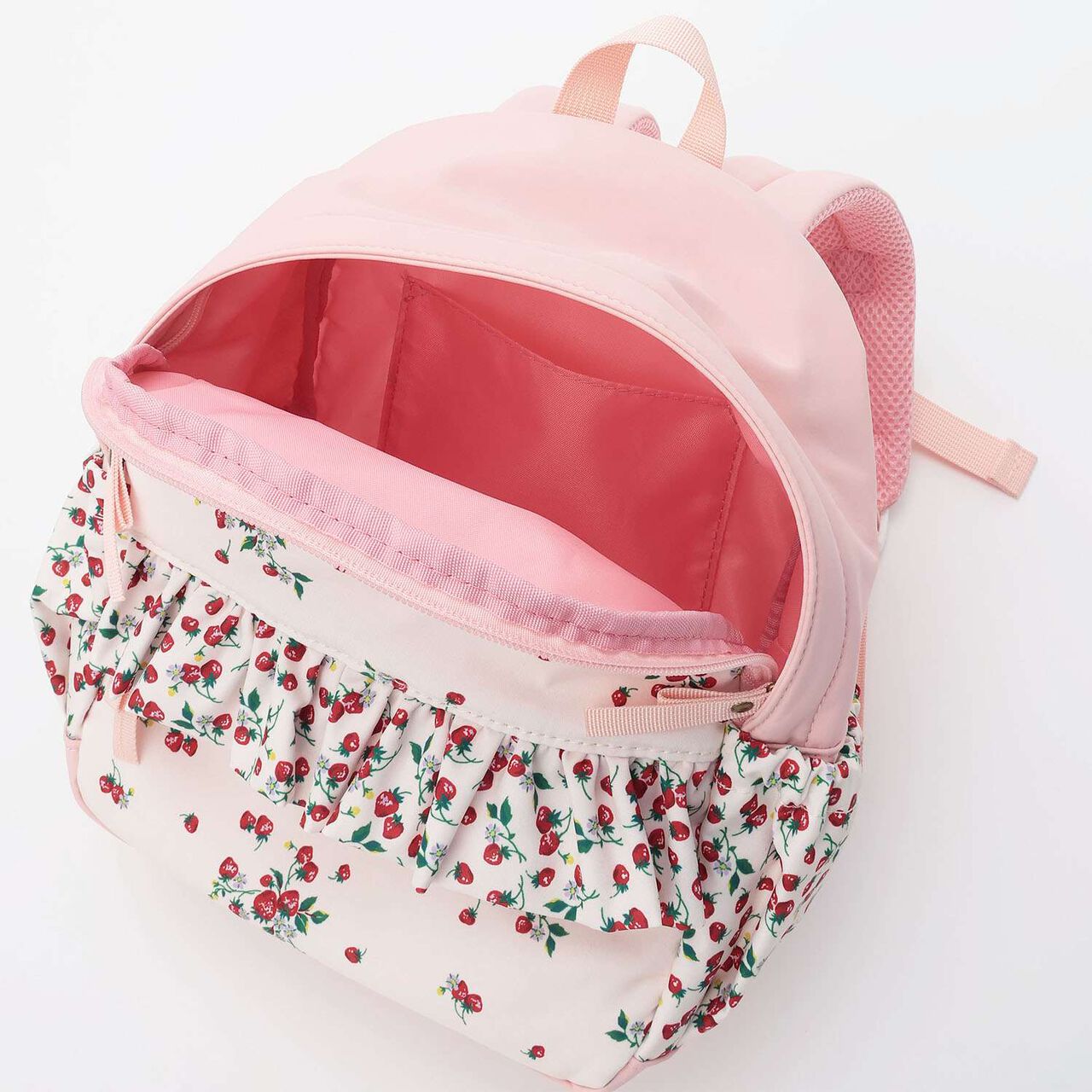 Wild Strawberry Frill Backpack [Water Repellent],Red, large image number 6