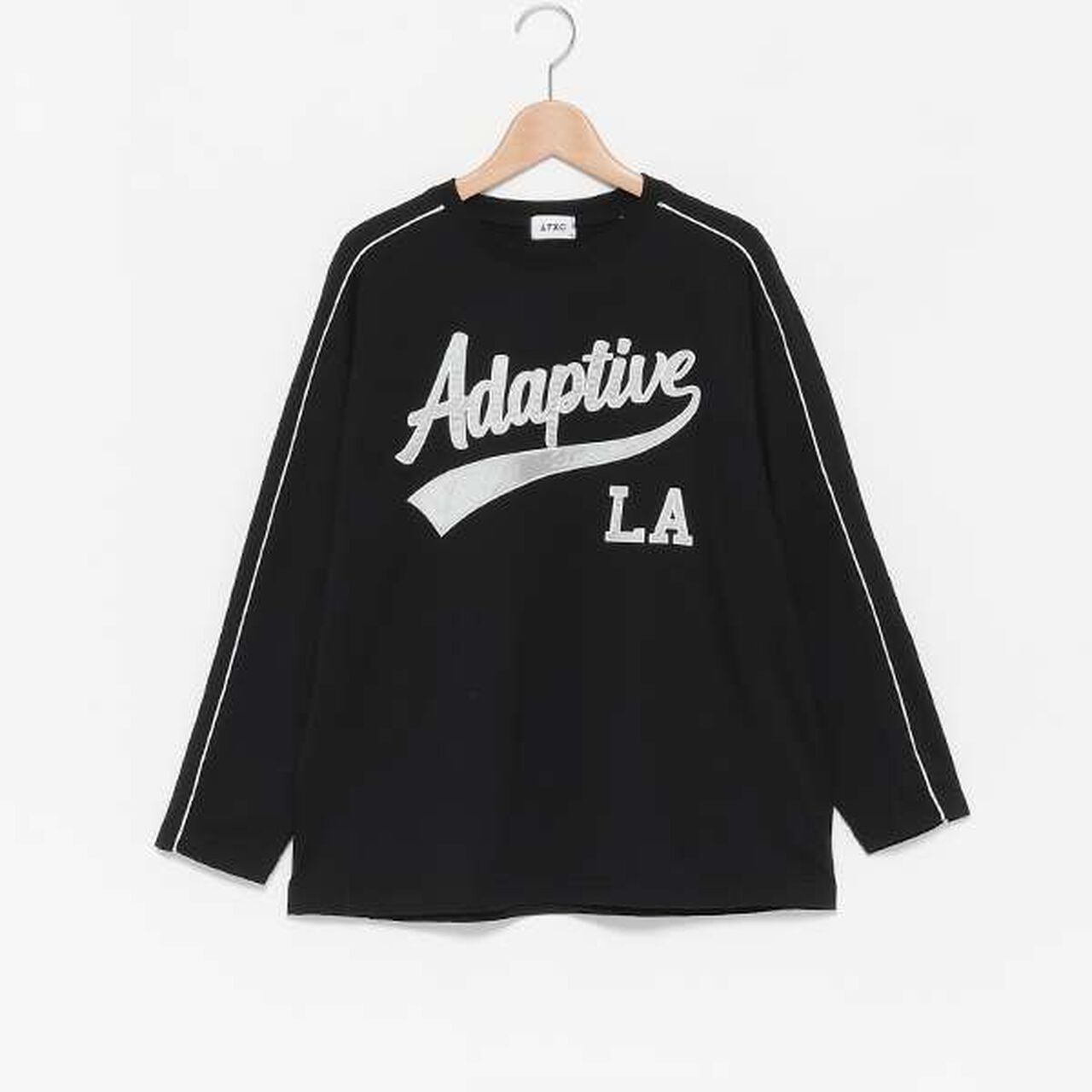 [LTXC] Quick-Dry Appliqu&eacute; Long Sleeve T-Shirt,Black, large image number 16