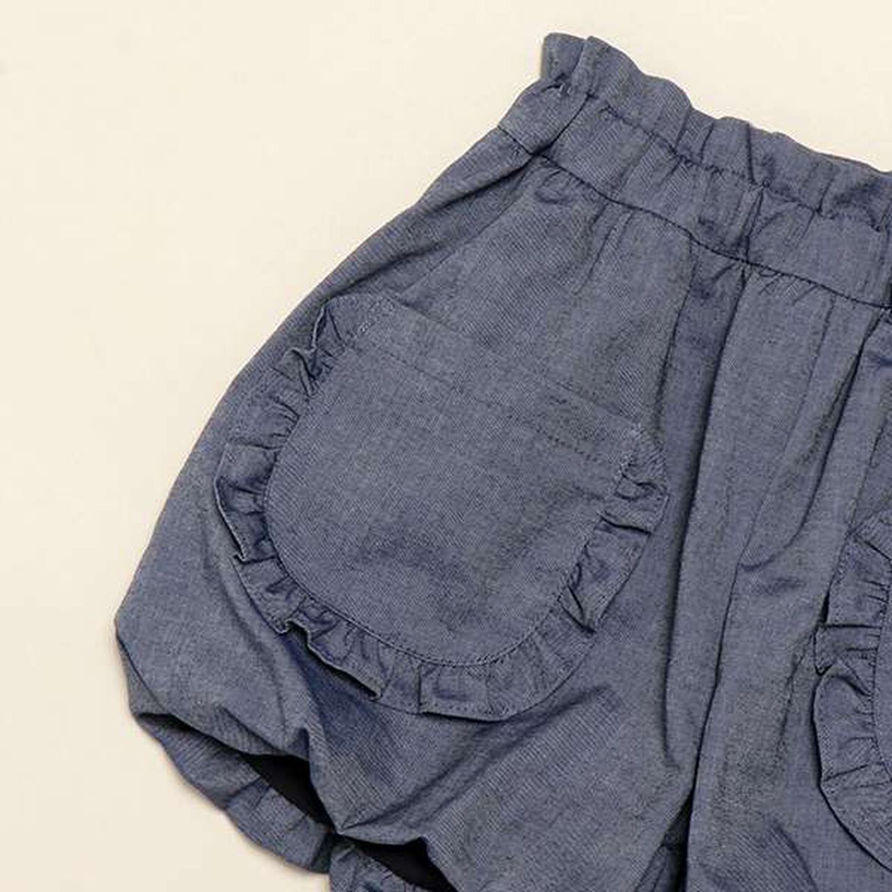 [Made in Japan] Frill Pocket Balloon Pants,Navy, large image number 4