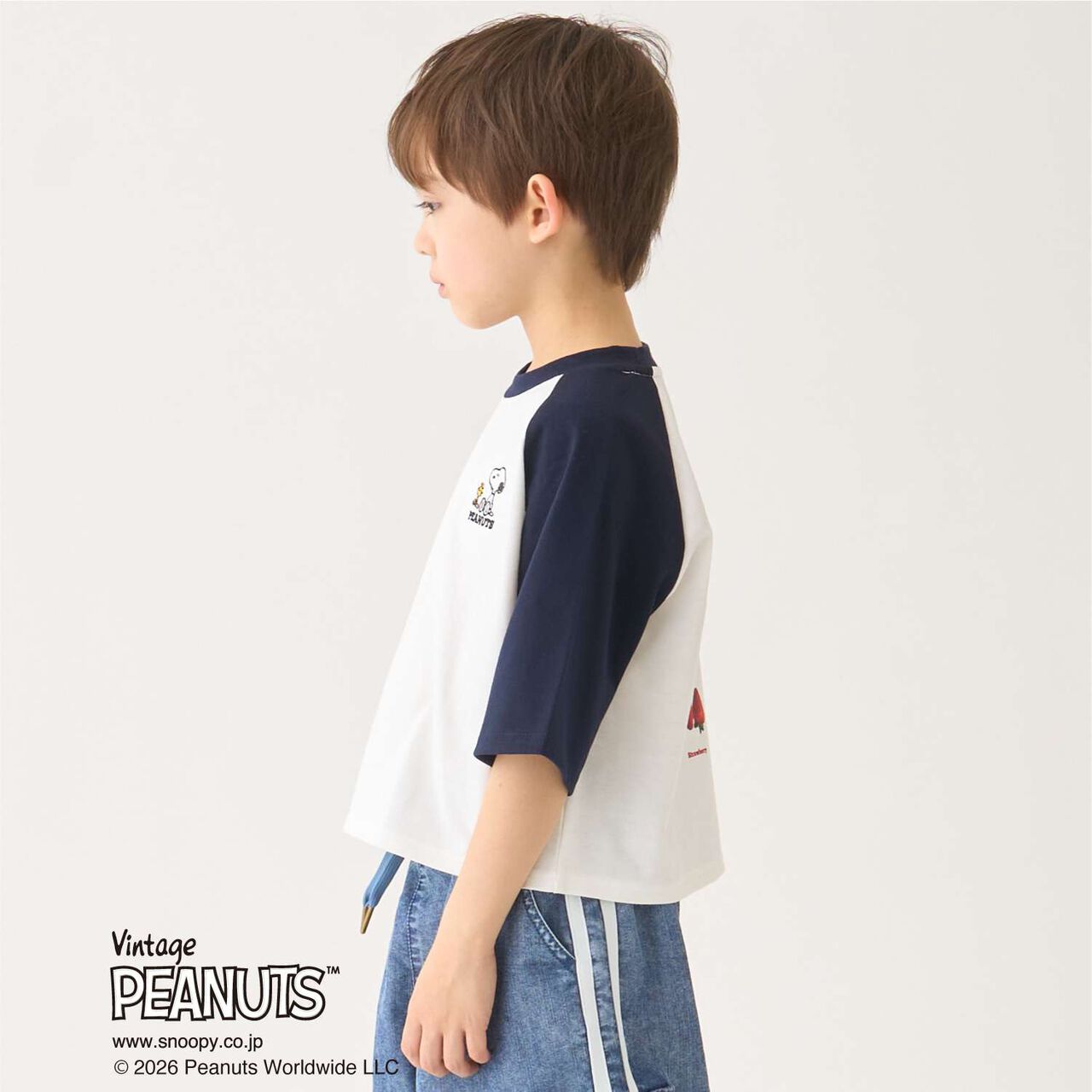 [SNOOPY] Raglan T-Shirt,Navy, large image number 6