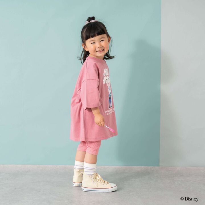 [Zootopia] Patch Embroidered Big Half T-Shirt,Green, medium image number 1