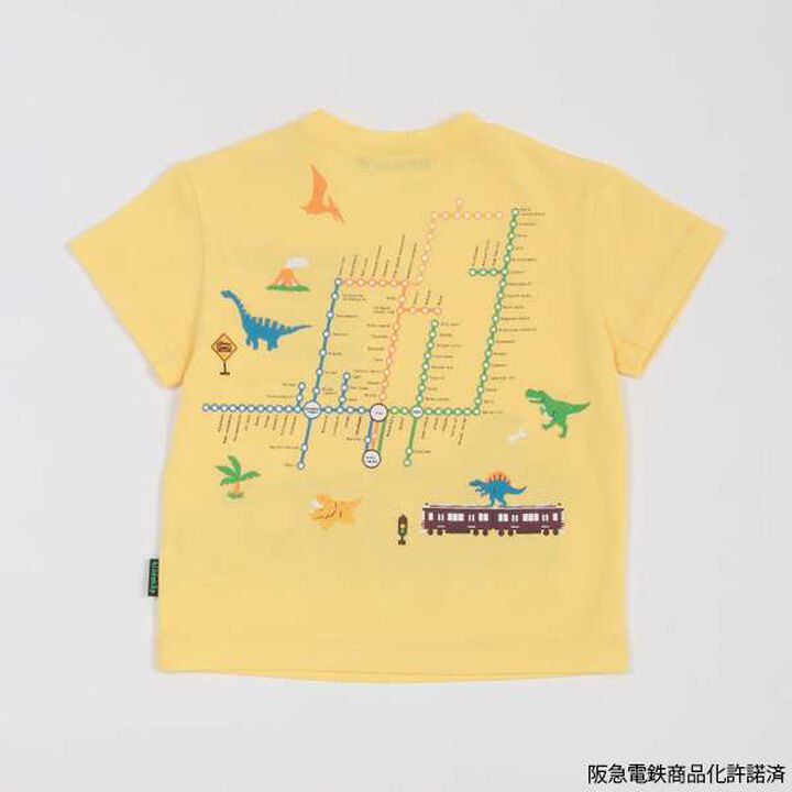 Hankyu Railway Short Sleeve T-Shirt,Cream, medium image number 14