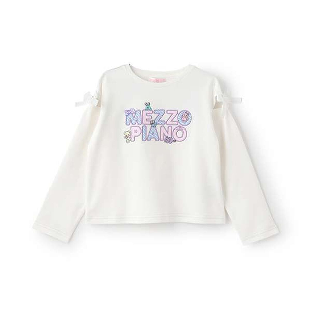 Plush Logo Long-Sleeve T-Shirt,Off white, large image number 0